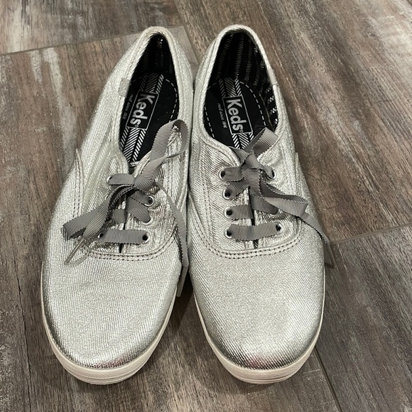 Silver Metallic Keds - Picture 1 of 8